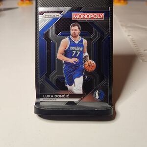 Panini Prizm Monopoly Luka Dončić Card - Blue and Black